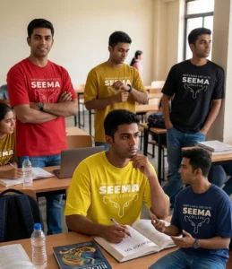 "Seema College" - Men's Oversized Premium T-Shirt