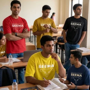 "Seema College" - Men's Oversized Premium T-Shirt