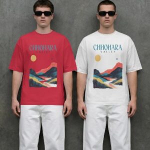 "Chhohara-Valley"-Men's Oversized T-Shirt